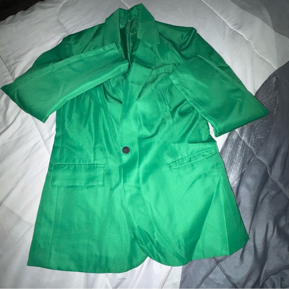 SHEIN Green Blazer